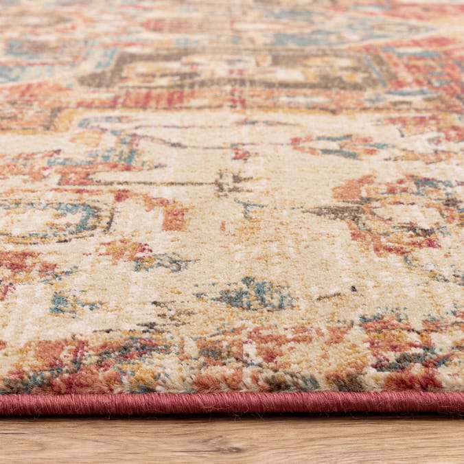 Asiatic Raja Medallion Runner RA08 - Red/Multi