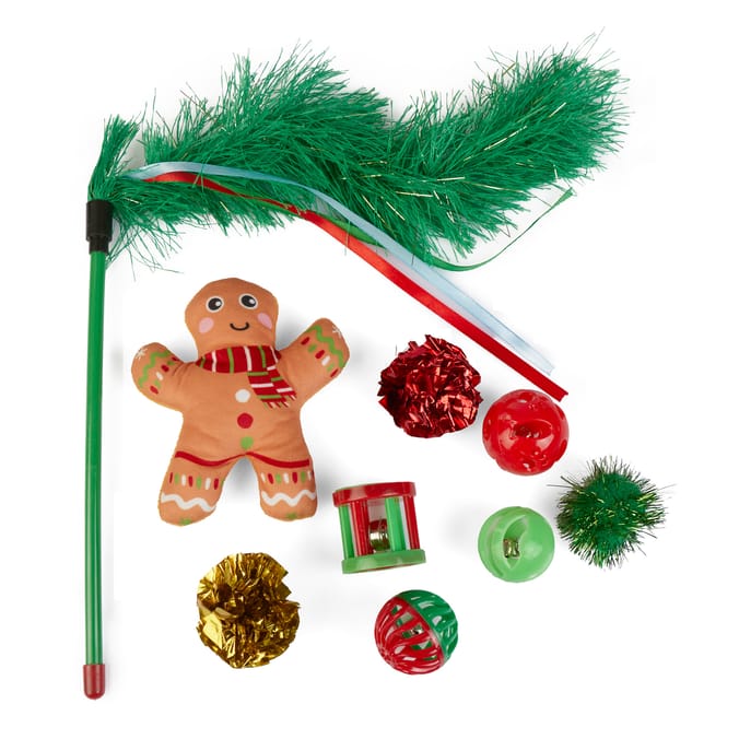 Martha's Cat Toy Christmas Stocking Set