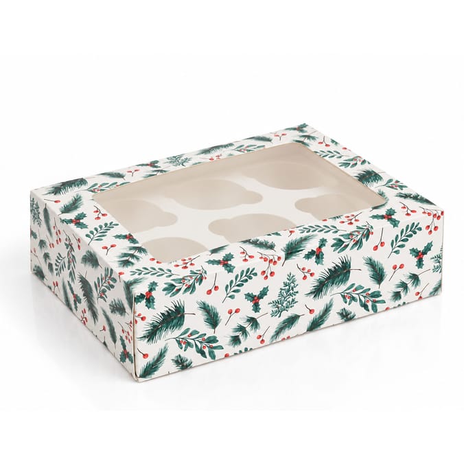 Jane Asher Christmas Cupcake Box 2 Pack x24