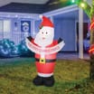 Prestige 4ft Light-Up Self Inflating - Santa