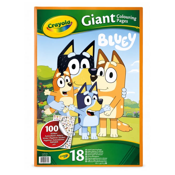 Crayola Giant Colouring Pages - Bluey