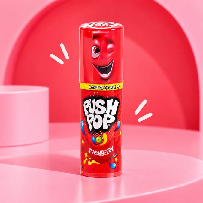 Strawberry Push Pop Backpack Keychain