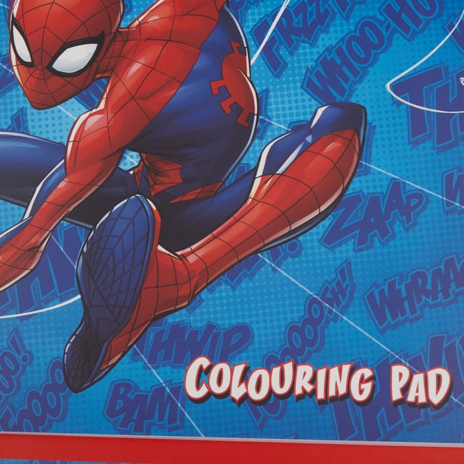 Marvel Spiderman Colouring Pad & 24 Felt Pens