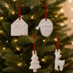 Sleigh Bells Paint Your Own Hanging Decorations - Christmas Characters