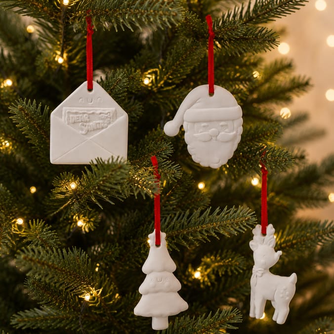 Sleigh Bells Paint Your Own Hanging Decorations - Christmas Characters