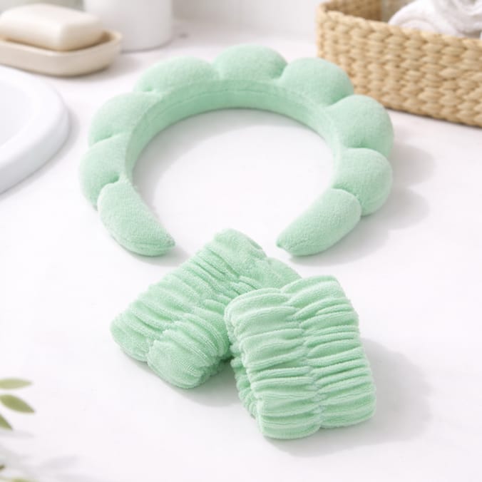 Headband and Wrist Wash Bands