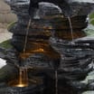 Jardin Rock Fountain Water Feature Solar Light