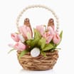 Hoppy Easter Easter Basket Decoration - Flowers