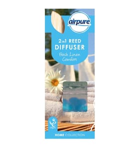 Airpure Reed & Bead Diffuser 2-in-1 30ml - Fresh Linen Comfort