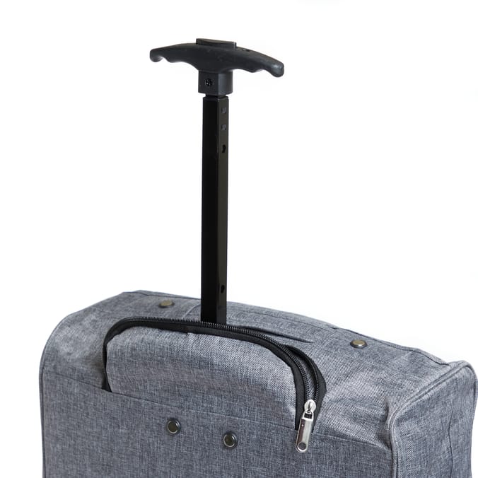 Salisburys Light Luggage Ultra Lightweight Carry-On Cabin Suitcase - Grey