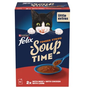 Felix Soup Tender Strips Farm Selection Wet Cat Food 6 x 48g