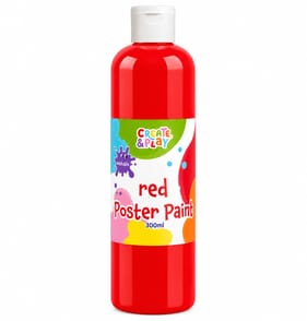  Create & Play 300ML Poster Paint - Red