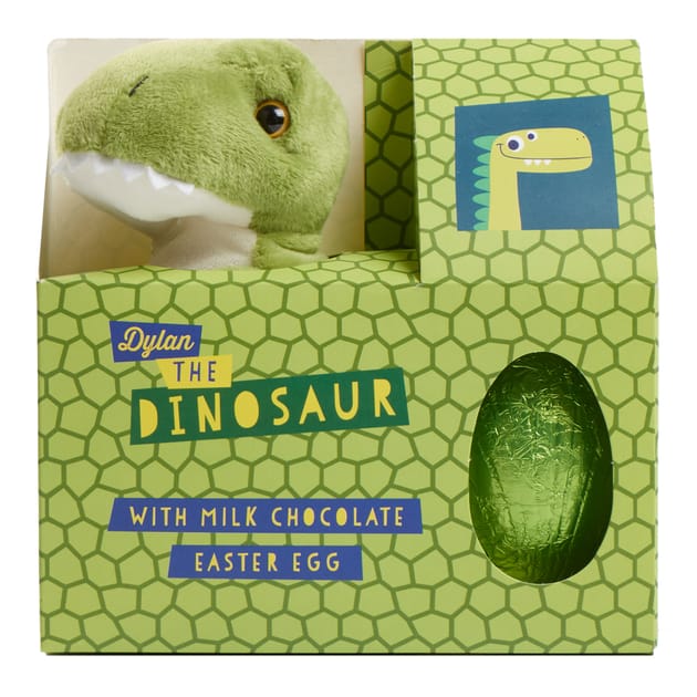 Dylan The Dinosaur Chocolate Easter Egg Home Bargains