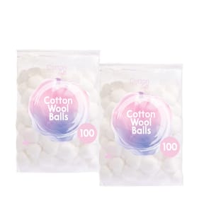 Cotton Soft Cotton Wool Balls 100s x2