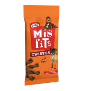 Misfits Twistos Dog Treats with Beef 105g