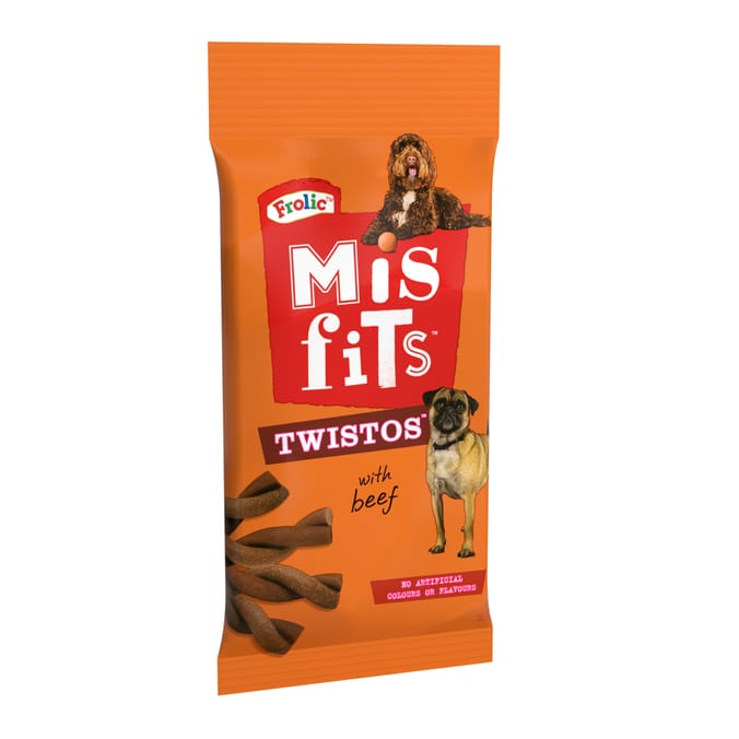 Misfits Twistos Dog Treats with Beef 105g