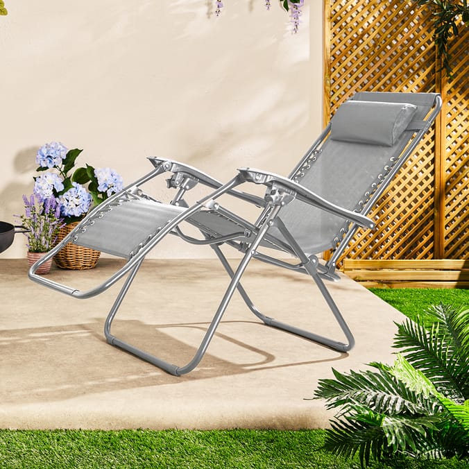 The Outdoor Living Collection Zero Gravity Reclining Chair - Grey