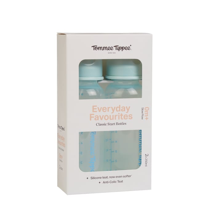 Tommee Tippee Everyday Favourites Classic Start Bottles 2 x 250ml