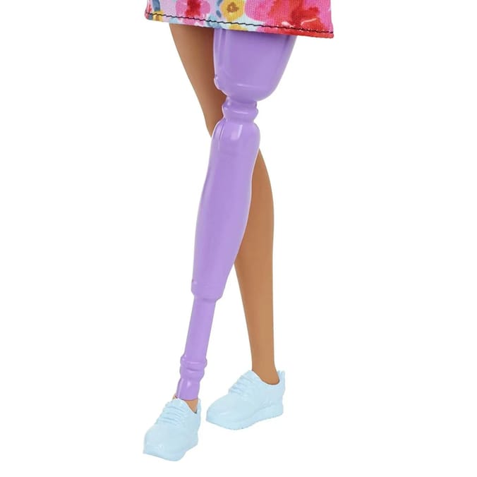 Barbie Fashionista Doll - Floral Print Off The Shoulder Dress