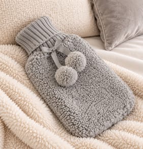 The Winter Warmer Collection Teddy Hot Water Bottle - Grey 