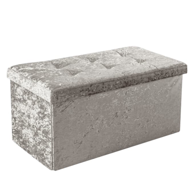 Home Collections Crushed Velvet Ottoman
