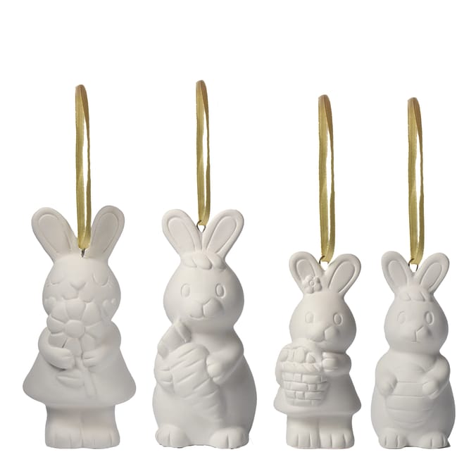 Happy Easter Paint Your Own Bunny Family