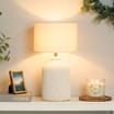 The Lifestyle Edit Earthen Luxe Table Lamp - Zara