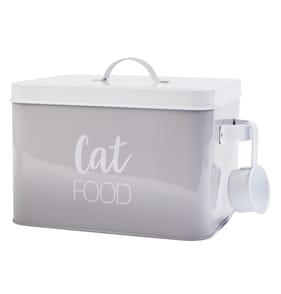 Cat Food Storage Tin With Scoop