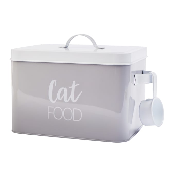 Cat Food Storage Tin With Scoop