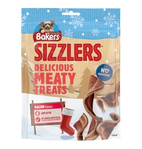 Bakers Sizzlers Bacon Dog Treats 6 x 90g