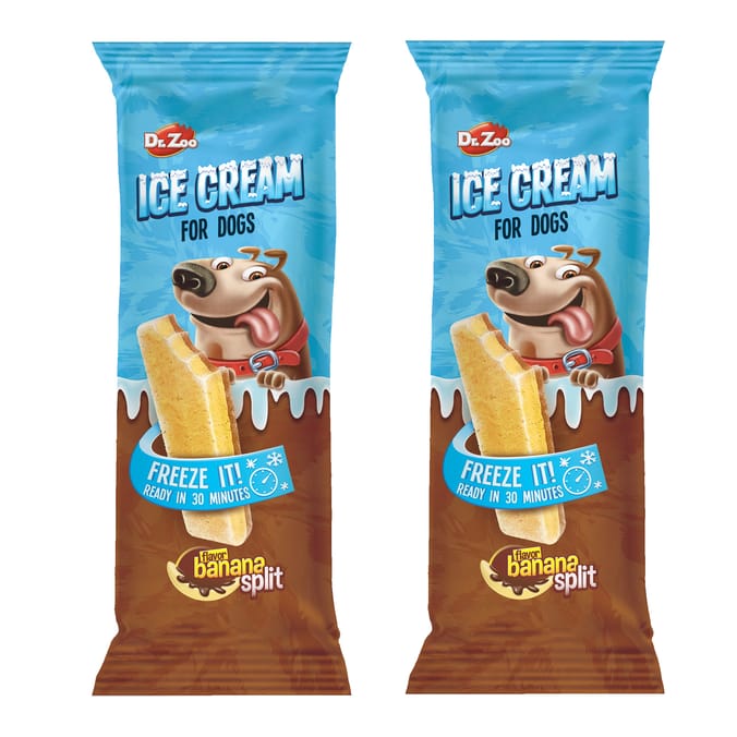 Dr. Zoo Ice Cream 50g x 2 - Banana Split