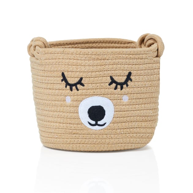 The Kids Edit Animal Storage Basket Bear Home Bargains