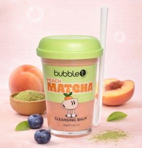 Bubble T Peach Matcha Cleansing Balm