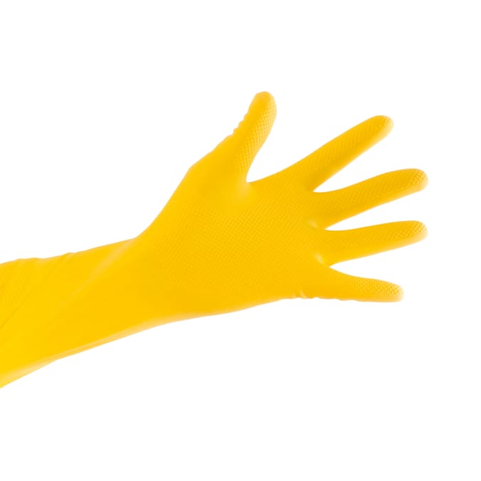 Power Action Super Strong Rubber Gloves - Medium 4 Pack