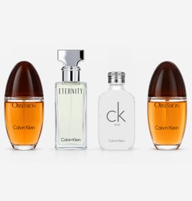 Calvin Klein Women 4 Piece Miniature Fragrance Gift Set
