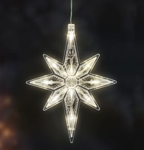 Prestige Battery Operated LED Star Window Light 18.5cm - Warm White
