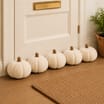The Lifestyle Edit Draft Excluder Pumpkin
