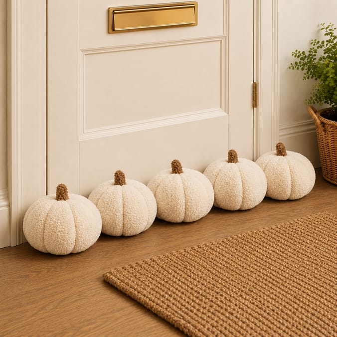 The Lifestyle Edit Draft Excluder Pumpkin