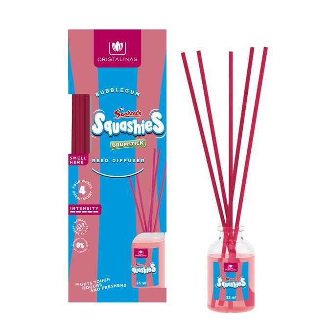  Cristalinas Swizzels Squashies Reed Diffuser 25ml - Bubblegum