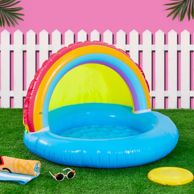 Hello Summer Inflatable Shaded Pool