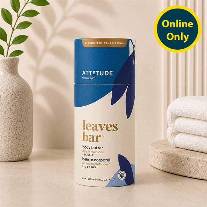 Attitude Natural Care Leaves Bar Sea Salt Body Butter 85ml