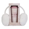 A La Mode Earmuffs and Travel Mug - 'Warm and Cosy'