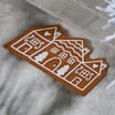 Festive Feeling Coir Door Mat - Gingerbread House