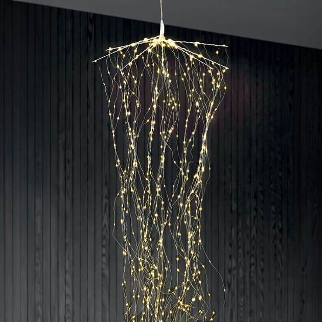 Led Cascade Style Prestige Mains Operated LED Cascading Micro Light 220cm - Warm White ...