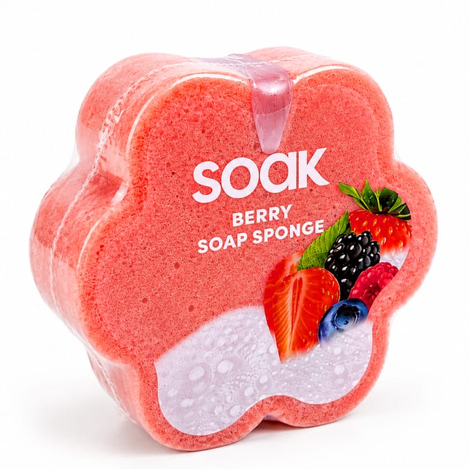 Soak Soap Sponge - Berry