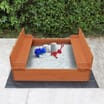 Liberty House Toys Kids Sandpit With Seating And Cover