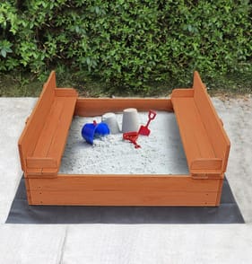 Liberty House Toys Kids Sandpit With Seating And Cover