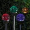 Firefly Colour Changing Crackle Ball Solar Lights
