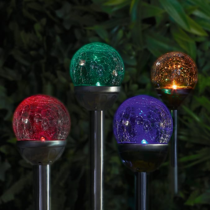 Firefly Colour Changing Crackle Ball Solar Lights