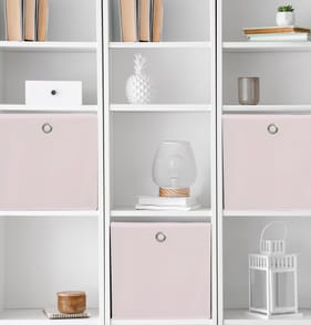 Home Collections Storage Cubes 2pk - Velvet Pink
